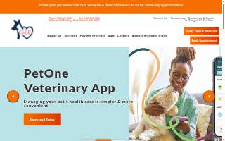 College Garden Animal Hospital website