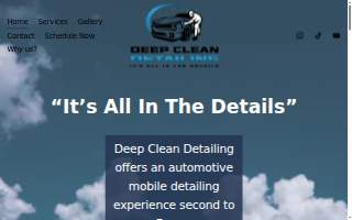 Deep Clean Detailing website