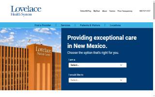 Lovelace Regional Hospital website