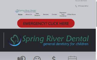 Spring River Dental website