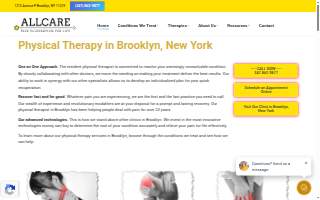 Allcare Physical Therapy website