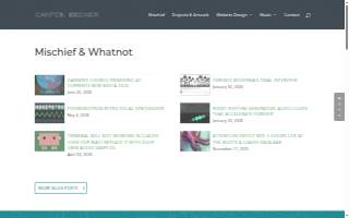 Canton Becker Web Design website