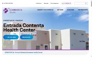 CHRISTUS St. Vincent Entrada Urgent Care website