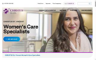 CHRISTUS St. Vincent Women's Care Specialists website