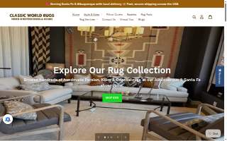 Classic World Rugs Santa Fe website