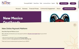 Del Norte Credit Union website