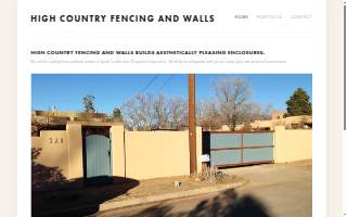 High Country Fencing & Walls website