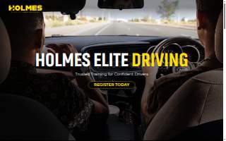 Holmes Elite Driving Academy website