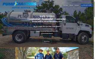 Pump Masters Septic Services website