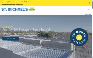 St. Michael's Self Storage website