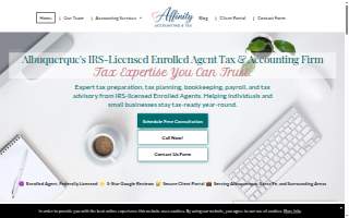 Affinity Accounting & Tax website