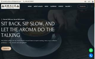 Amalie Coffee Co website