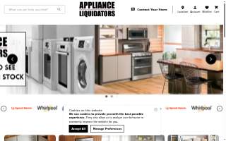 Appliance Liquidators of South Valley website