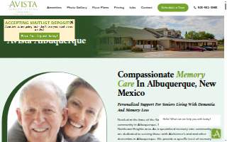 Avista Senior Living Albuquerque website