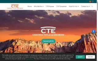 Centric Title & Escrow website