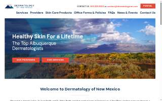 Dermatology of New Mexico website