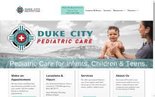 Duke City Pediatric Care website