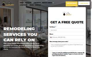 Elite Luxury Design website