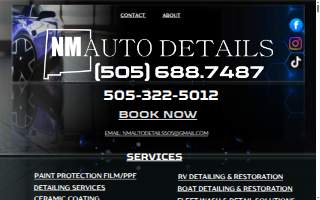 NM Auto Details website