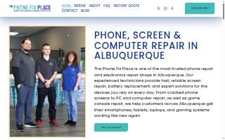 Phone Fix Place website