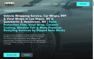 Dipped Auto Works - Car Wraps, PPF, Paint Protection Film, Ceramic Coating, Window Tint & Collision Repair website