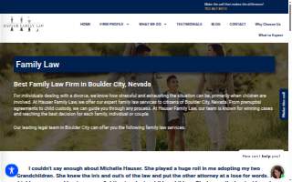 Hauser Family Law website