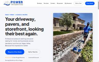 NV Power Washing website