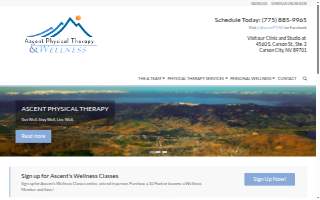 Ascent Physical Therapy website