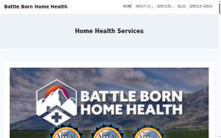 Battle Born Home Health website