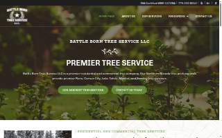 Battle Born Tree Service website
