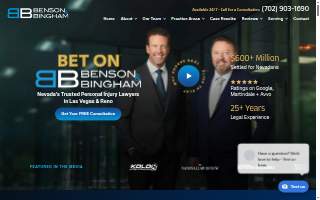 Benson & Bingham Accident Injury Lawyers, LLC website