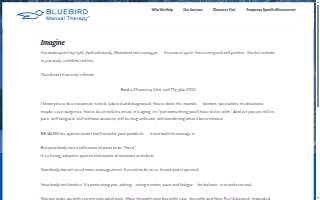 Bluebird Manual Therapy website