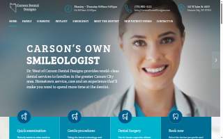 Carson Dental Designs website