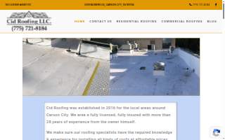 Cid Roofing LLC. website