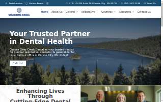 Clear Creek Dental website