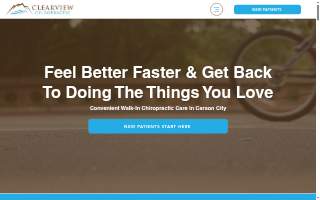 Clearview Chiropractic website