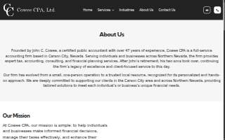 Cowee, CPA ltd. website