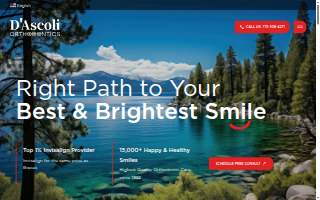 D'Ascoli Orthodontics website
