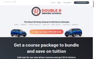 Double R Driving School website