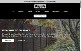 JP Fence of Carson City website