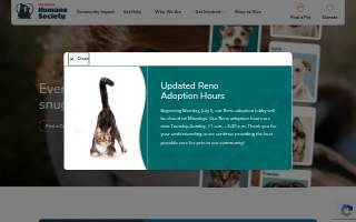 Nevada Humane Society website
