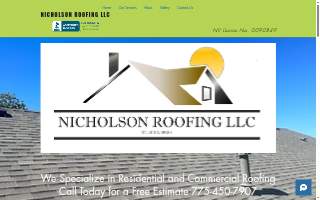 Nicholson Roofing LLC website