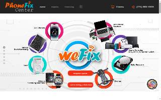PhoneFix Center website