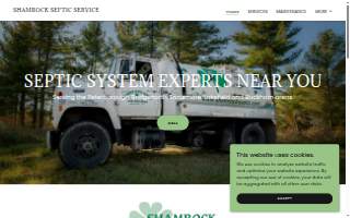 Shamrock Septic Pumping website