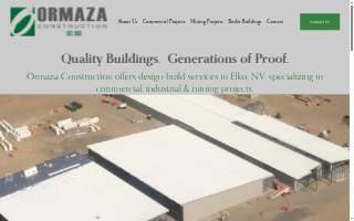 Ormaza Construction Inc website