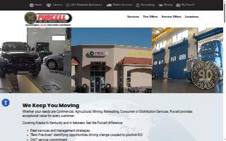 Purcell Tire and Service Centers website