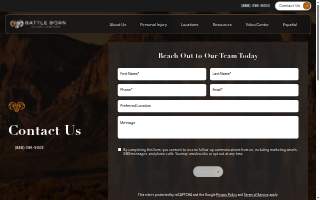 Battle Born Injury Lawyers - Henderson Office website