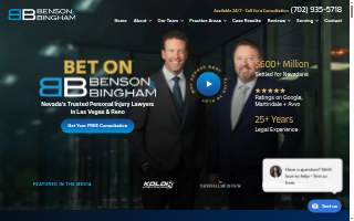Benson & Bingham Accident Injury Lawyers, LLC website