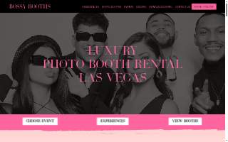 Bossy Booths website