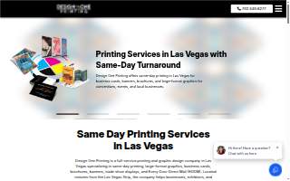 Design One Printing website